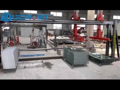 Maschine zum automatischen Entladen von Platten für horizontale und vertikale Stapel